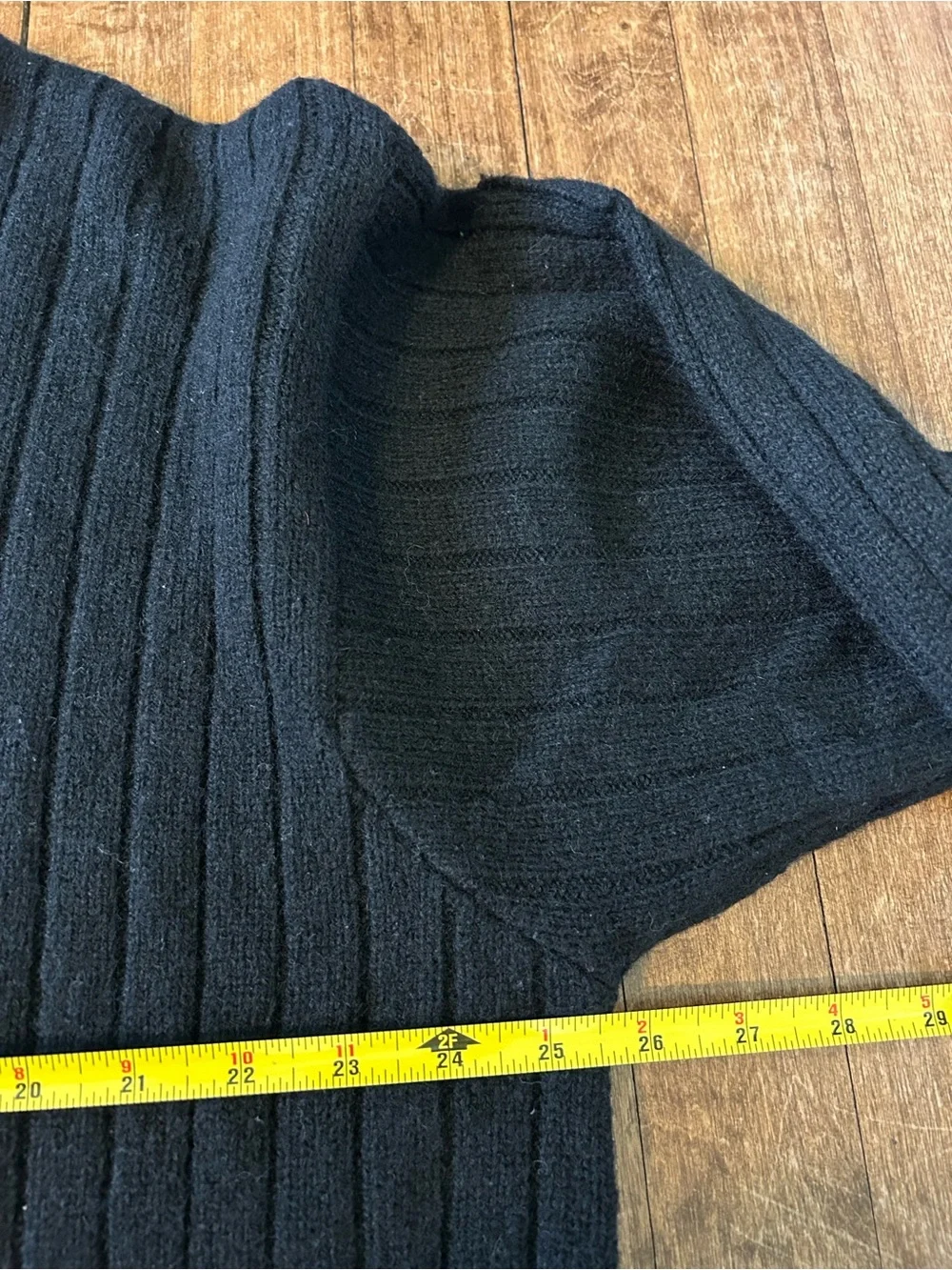 Vintage The North Face 100% Wool Ribbed Knit Sweater Men’s Size XL Black